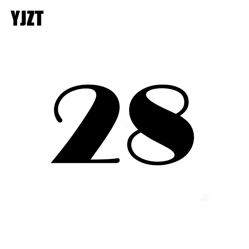 YJZT 13,4 см * 7,5 см Модный номер 28 Высококачественная Автомобильная Наклейка виниловая декоративная наклейка черная/Серебряная Фотография
YJZT 13,4 см * 7,5 см Модный номер 28 Высококачественная Автомобильная Наклейка виниловая декоративная наклейка черная/Серебряная Фотография