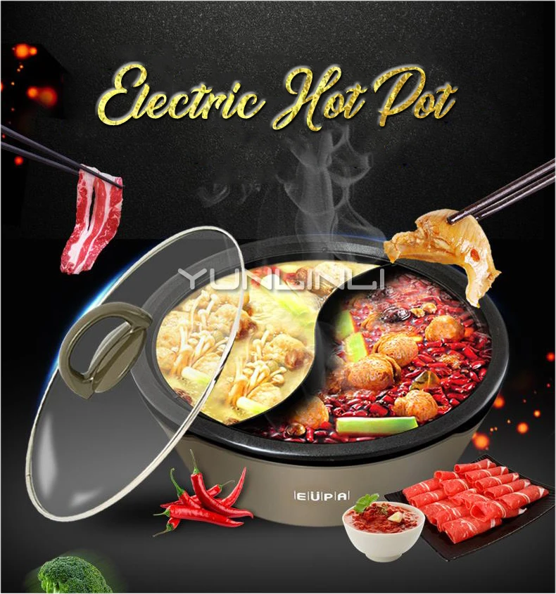 Multifunctional Electric Mulit Cooker Hot Pot Two-flavor Electric Hot Pot Household Non-stick Electric Cooker TSK-8219YG
Multifunctional Electric Mulit Cooker Hot Pot Two-flavor Electric Hot Pot Household Non-stick Electric Cooker TSK-8219YG