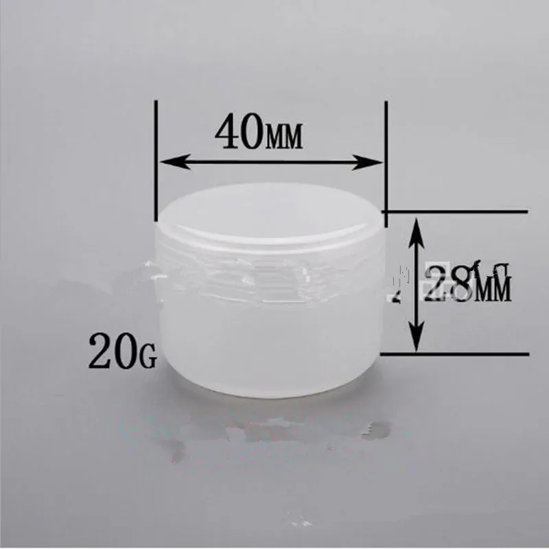 100pcs/lot 20g round PP empty cosmetic containers 20ml transparent plastic jar plastic bottles for pharmaceutial
100pcs/lot 20g round PP empty cosmetic containers 20ml transparent plastic jar plastic bottles for pharmaceutial