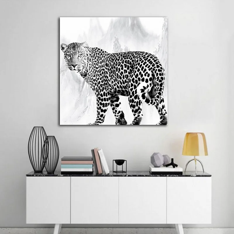 Nordic Animal Poster Black and White Leopard Canvas Painting Modern Home Decoration Wall Art Pictures for Living Room No Frame
Nordic Animal Poster Black and White Leopard Canvas Painting Modern Home Decoration Wall Art Pictures for Living Room No Frame