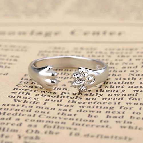 Newest Women Vintage Style Jewelry Girls Lovely Party Ring Fashion Small Hand Design 925 Sterling Silver Finger Rings
Newest Women Vintage Style Jewelry Girls Lovely Party Ring Fashion Small Hand Design 925 Sterling Silver Finger Rings