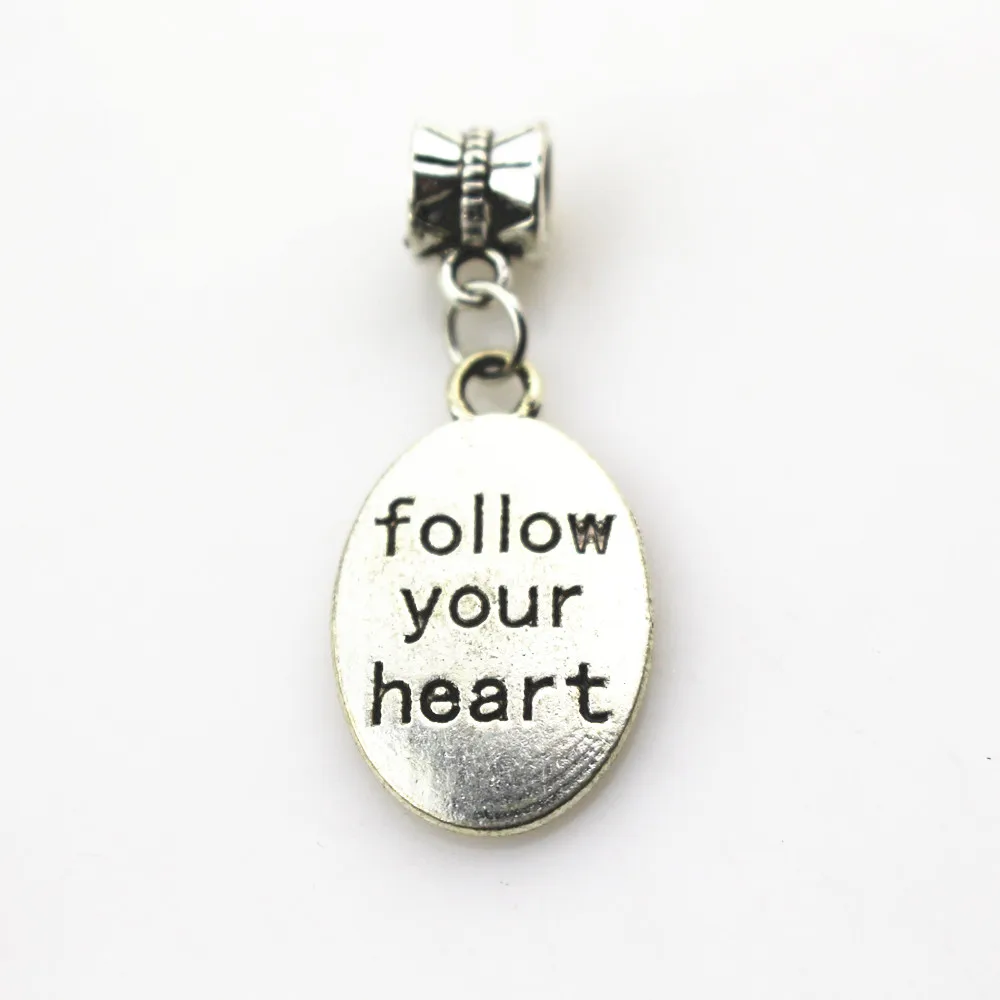 20pcs/lot follow your heart charms hanging bead charm big hole pendant beads charm fit pando bracelet diy jewelry dangle charms
20pcs/lot follow your heart charms hanging bead charm big hole pendant beads charm fit pando bracelet diy jewelry dangle charms