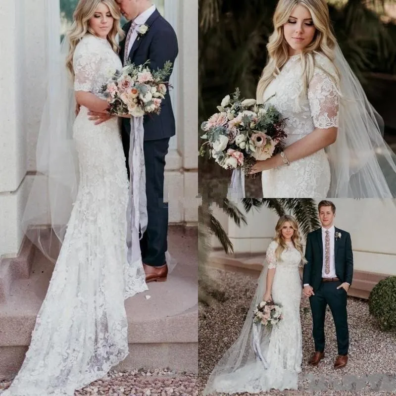 Boho Lace Mermaid Wedding Dresses With Sleeves 2021 robe de mariee Designer Fitted Wedding Gowns Custom Made Formal Bride Dress
Boho Lace Mermaid Wedding Dresses With Sleeves 2021 robe de mariee Designer Fitted Wedding Gowns Custom Made Formal Bride Dress