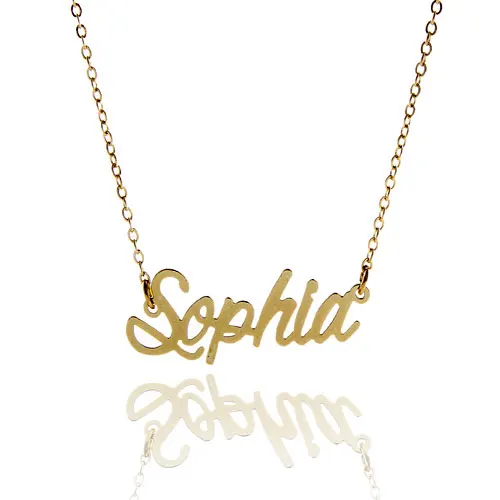 AOLOSHOW Gold Color Name Necklace " Sophia " Charm Initial Necklace for Women Stainless Steel Letter Choker Necklace Nl-2446
AOLOSHOW Gold Color Name Necklace " Sophia " Charm Initial Necklace for Women Stainless Steel Letter Choker Necklace Nl-2446