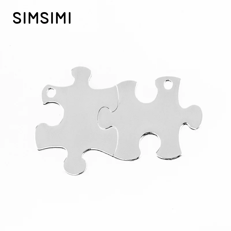 100 couples jigsaw puzzles Pendant for women best friend stainless steel charm necklaces DIY Jewelry wholesale
100 couples jigsaw puzzles Pendant for women best friend stainless steel charm necklaces DIY Jewelry wholesale