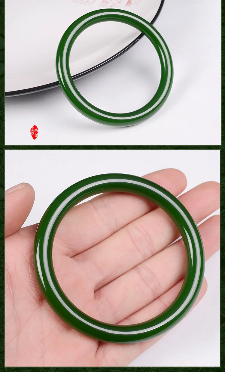 Hetian jade Jasper bracelet thin female models old pit spinach green Kunlun jasper round jade bracelet free shipping
Hetian jade Jasper bracelet thin female models old pit spinach green Kunlun jasper round jade bracelet free shipping