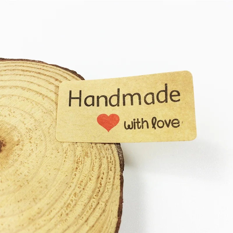 1200 Pcs/lot Handmade With Love Scrapbooking With Red Heart Kraft Paper Label Stickers Gift Packaging Sealing Sticker
1200 Pcs/lot Handmade With Love Scrapbooking With Red Heart Kraft Paper Label Stickers Gift Packaging Sealing Sticker