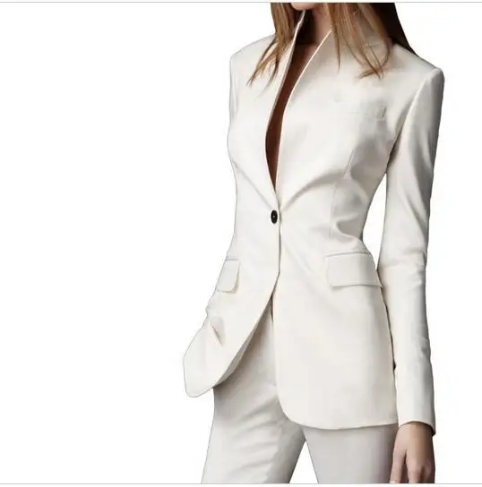 Customize made Autumn Custom made White Casual Female Single Button Ladies' Business Suit Office suits
Customize made Autumn Custom made White Casual Female Single Button Ladies' Business Suit Office suits
