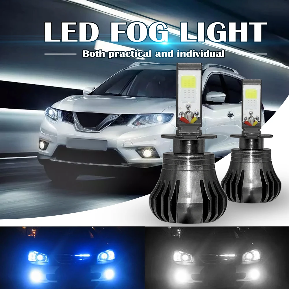 Car Fog Light H3 / H8 H9 H11 / 880 881 LED Fog Light Bulbs 6000K White + 8000K Ice Blue Colors Strobe Lamp Bulb COB Bulb Kit
Car Fog Light H3 / H8 H9 H11 / 880 881 LED Fog Light Bulbs 6000K White + 8000K Ice Blue Colors Strobe Lamp Bulb COB Bulb Kit