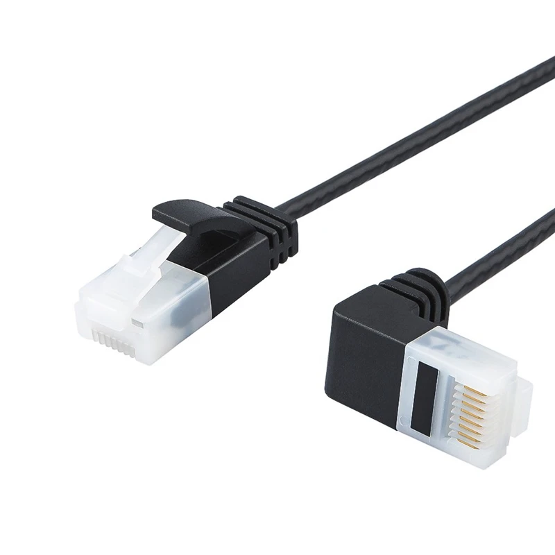 Ультра тонкий Cat6a Ethernet кабель вверх угол UTP сетевой патч-кабель Cat 6a (Категория 6), черный
Ультра тонкий Cat6a Ethernet кабель вверх угол UTP сетевой патч-кабель Cat 6a (Категория 6), черный