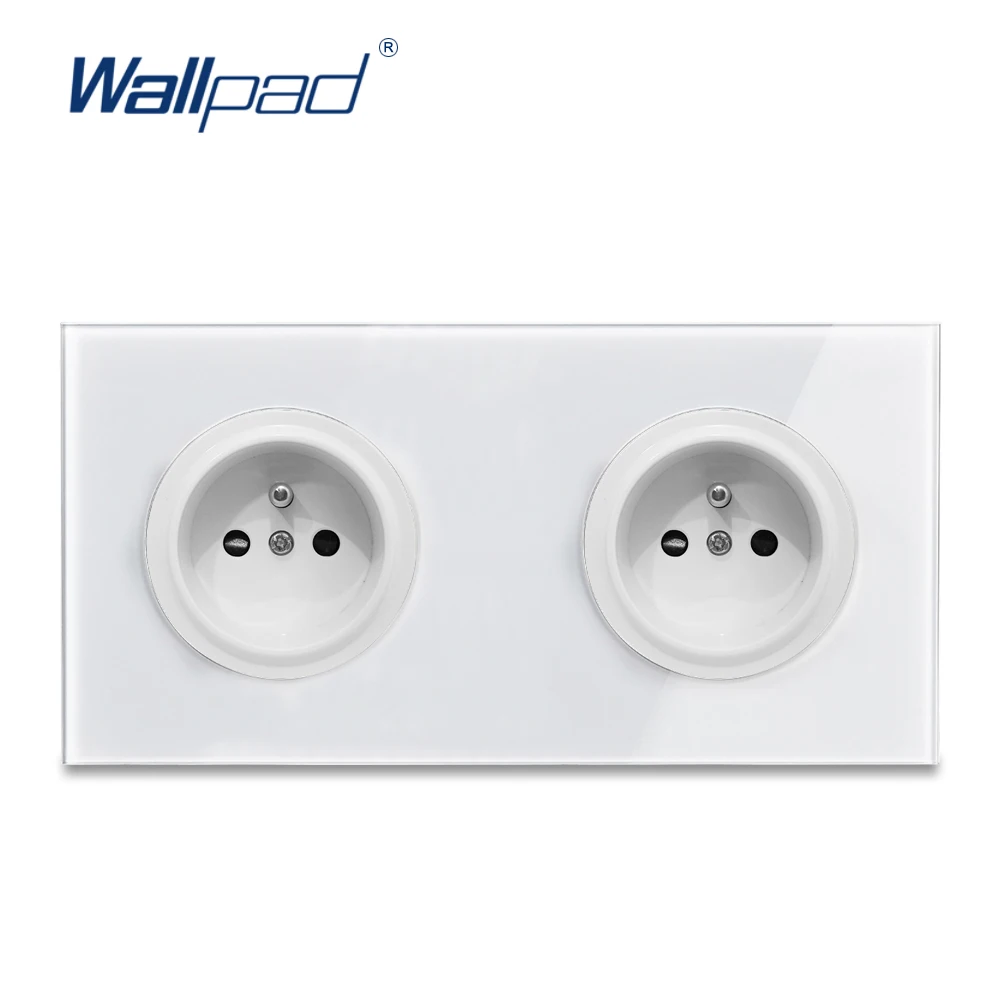 Wallpad Crystal Tempered Pure Glass Panel 16A Double EU French Standard Wall Power Socket Outlet Grounded
Wallpad Crystal Tempered Pure Glass Panel 16A Double EU French Standard Wall Power Socket Outlet Grounded