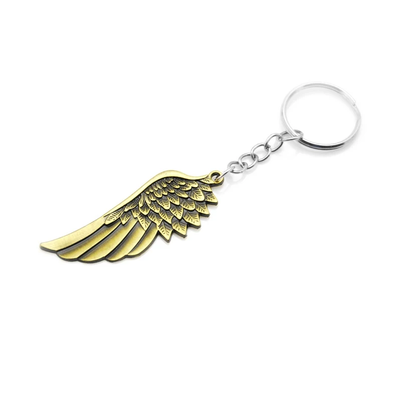 Vintage cool punk Metal Angel Wing keychain retro unique alloy Feather pendant Key ring chain charm keyring trinket Men Gift
Vintage cool punk Metal Angel Wing keychain retro unique alloy Feather pendant Key ring chain charm keyring trinket Men Gift
