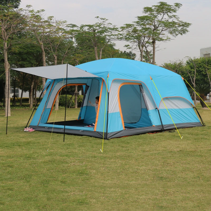 Ultralarge 6 10 12 Double Layer Outdoor 2living Rooms and 1hall Family Camping Tent 430*305*200CM Large Size большая палатка
Ultralarge 6 10 12 Double Layer Outdoor 2living Rooms and 1hall Family Camping Tent 430*305*200CM Large Size большая палатка