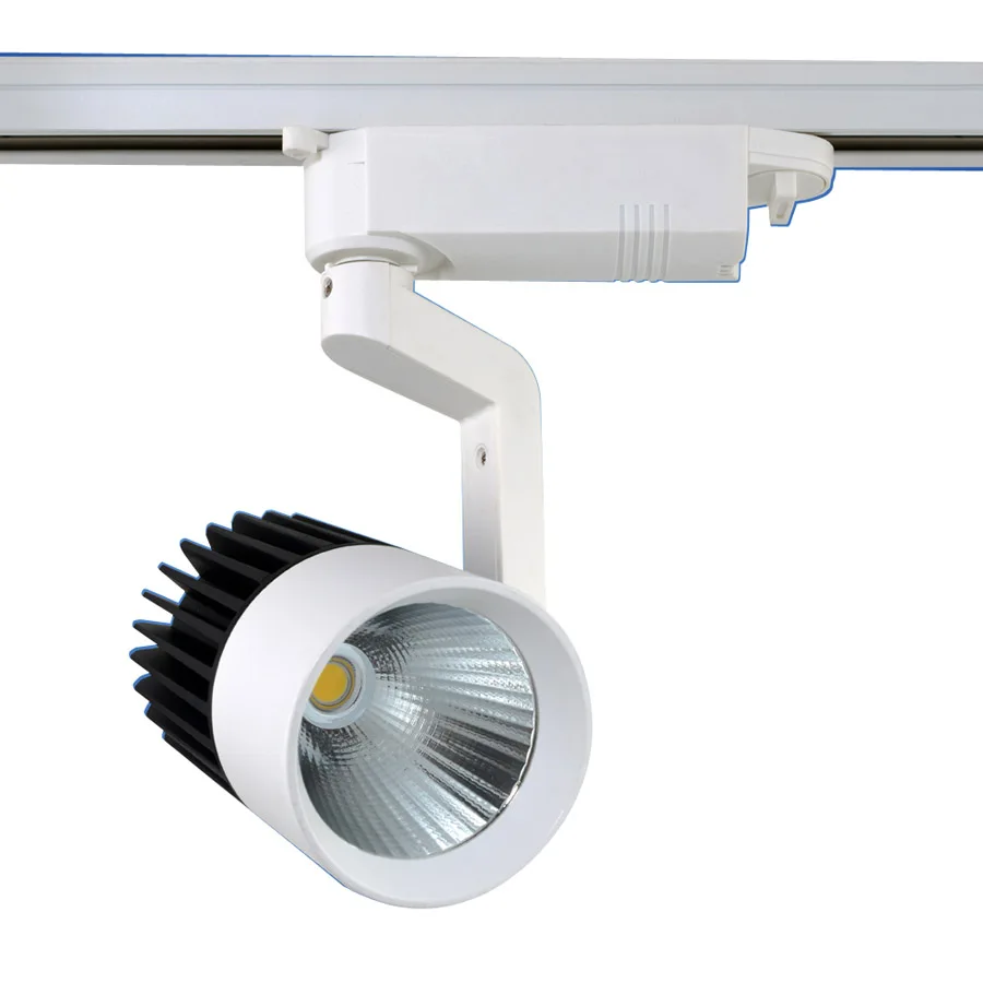 1pcs COB 15W 20W 35W 40W 1000lm-4000lm AC85-265V Led track light lighting System Ceiling Rail Fixture Track Spot Bulb lamp | Освещение