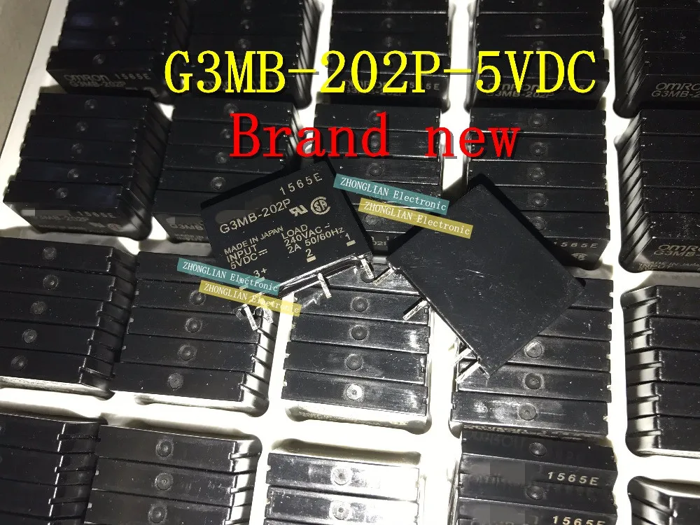 100PCS/Lot G3MB-202P-5VDC G3MB-202P 5V DC-AC SSR IN 5VDC Out 240VAC 2A Solid State Relay
100PCS/Lot G3MB-202P-5VDC G3MB-202P 5V DC-AC SSR IN 5VDC Out 240VAC 2A Solid State Relay