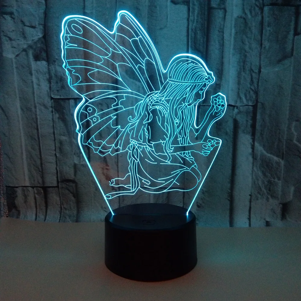 New Angel 3d Nightlight Remote Control Colorful Touch Led Visual 3d Desk Lamp Gift Atmosphere 3d Table Lamp
New Angel 3d Nightlight Remote Control Colorful Touch Led Visual 3d Desk Lamp Gift Atmosphere 3d Table Lamp