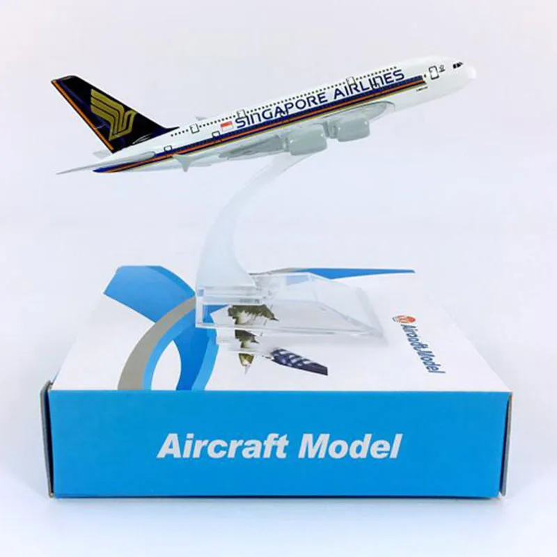 16CM 1:400 Airbus 380 A380 model Singapore airplanes with base alloy aircraft plane collectible display toy model collection
16CM 1:400 Airbus 380 A380 model Singapore airplanes with base alloy aircraft plane collectible display toy model collection