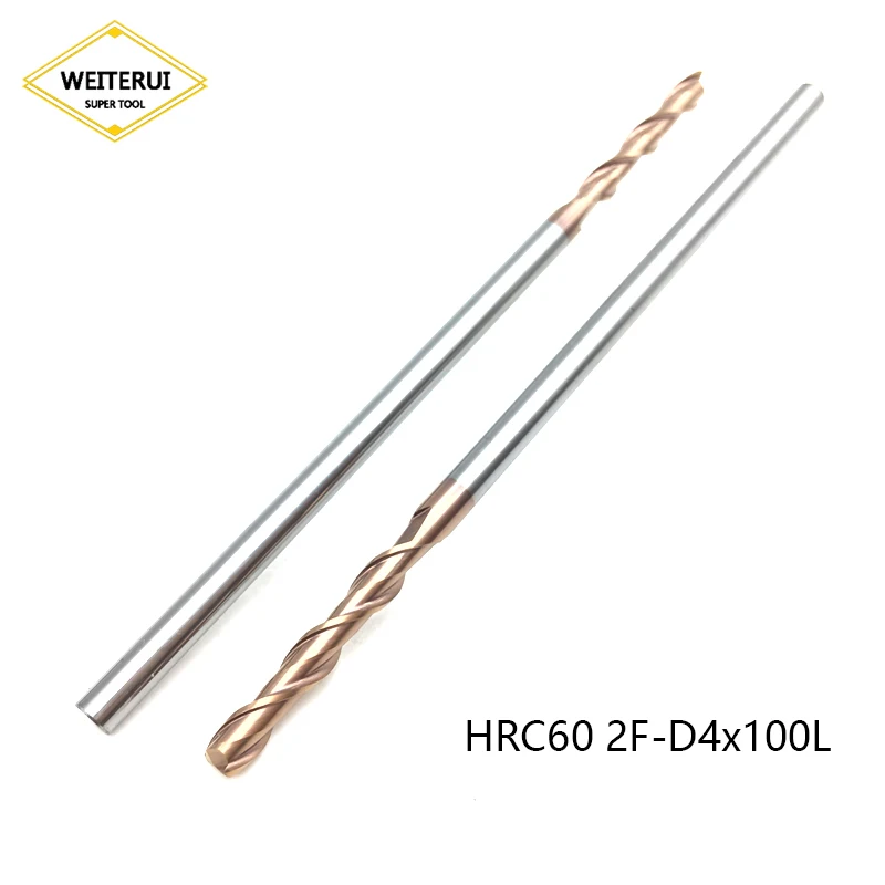 5pcs HRC60 2 Flutes D4x100L 4mm Carbide Endmill Machine Tungsten Steel Extra Long 150mm CNC Lathe Milling Cutter Tool
5pcs HRC60 2 Flutes D4x100L 4mm Carbide Endmill Machine Tungsten Steel Extra Long 150mm CNC Lathe Milling Cutter Tool