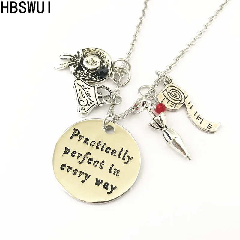 HBSWUI Mary Poppins Charm Necklace TV Movie Show High Quality Fshion Metal Jewelry Gifts for Woman Girl Men
HBSWUI Mary Poppins Charm Necklace TV Movie Show High Quality Fshion Metal Jewelry Gifts for Woman Girl Men