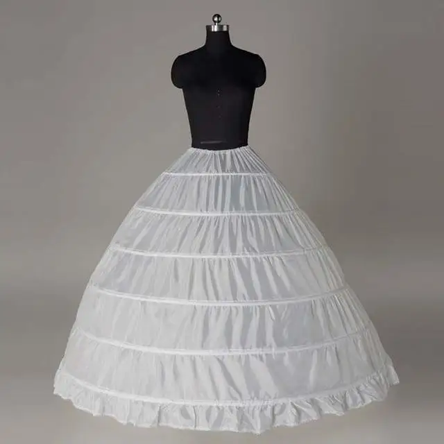 White 6 Hoops Petticoat Crinoline Slip Underskirt For Wedding Dress Bridal Gown In Stock
White 6 Hoops Petticoat Crinoline Slip Underskirt For Wedding Dress Bridal Gown In Stock