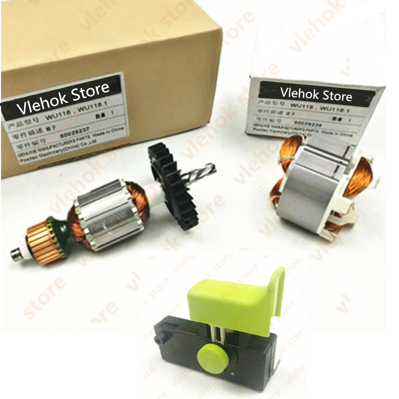 Armature Rotor Stator Field Switch for WORX WU118 WU118.1 Power Tool Accessories Electric tools part
Armature Rotor Stator Field Switch for WORX WU118 WU118.1 Power Tool Accessories Electric tools part