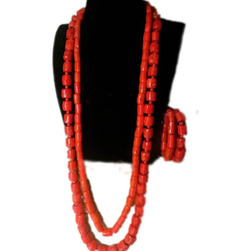 Dudo 60 Inches Men's African Edo Tranditional Bridal Jewelry Set 2 Rows Bracelet and Necklace Set Quality Groom Jewellery Set
Dudo 60 Inches Men's African Edo Tranditional Bridal Jewelry Set 2 Rows Bracelet and Necklace Set Quality Groom Jewellery Set