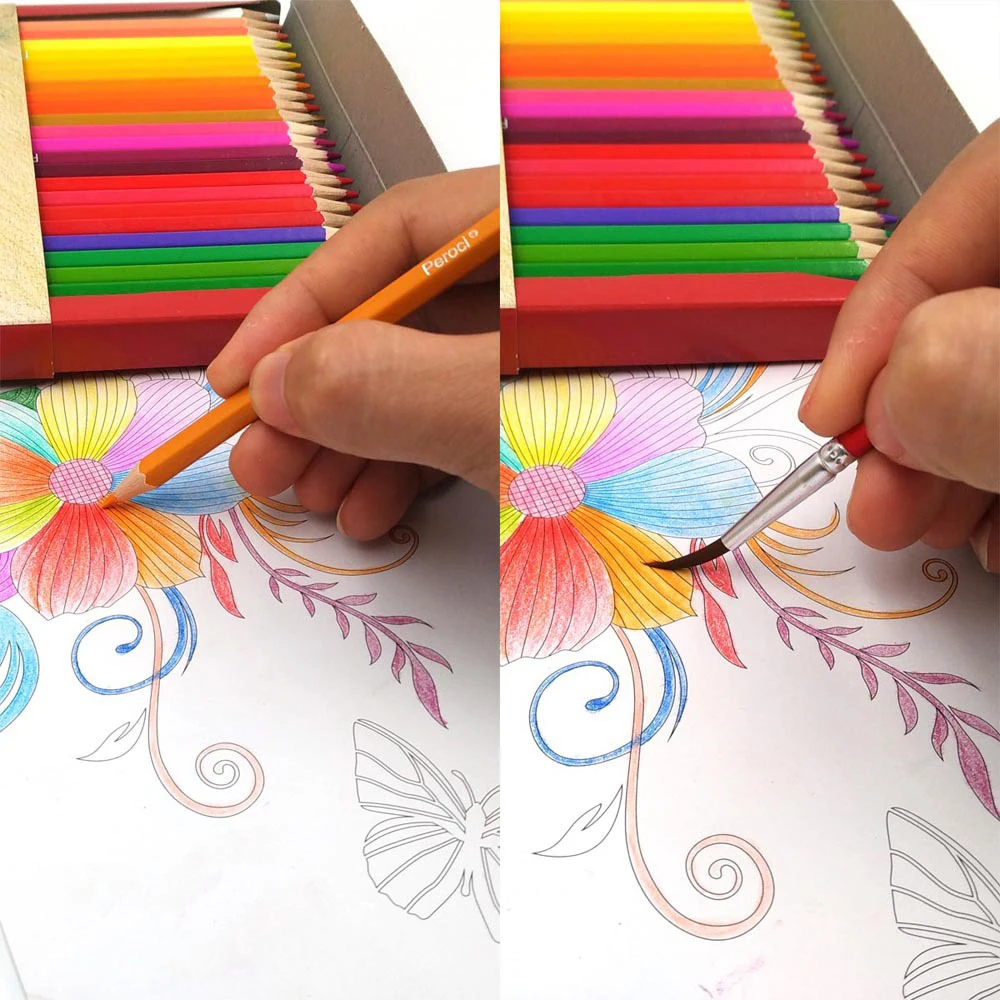 Peroci Painting Watercolor 48 colors Wooden Colored Pencils set Lapis De Cor school Artist supplies
Peroci Painting Watercolor 48 colors Wooden Colored Pencils set Lapis De Cor school Artist supplies