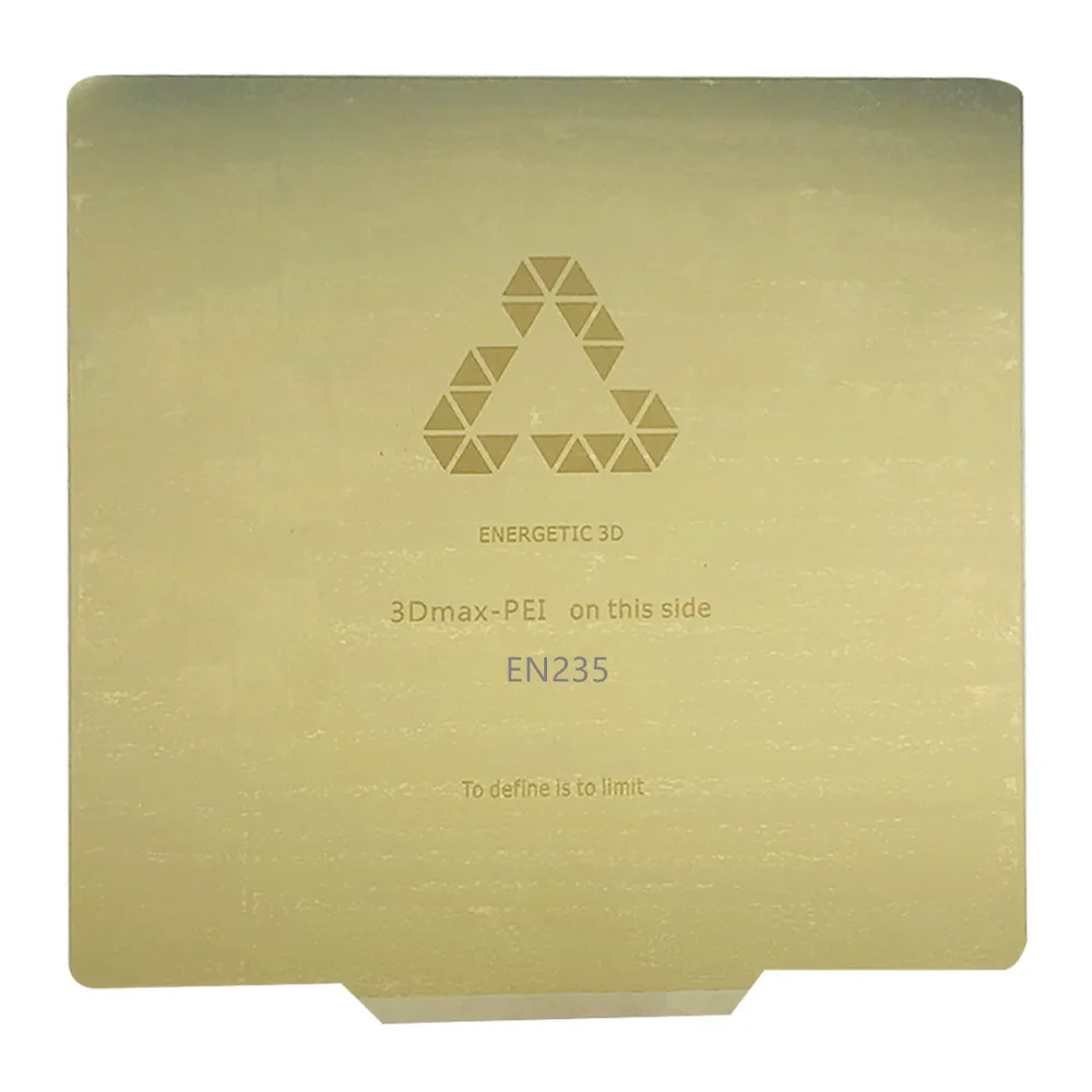 ENERGETIC Upgrade 3D Printer Ender-3/Ender-3S/Pro Bed,Removal Spring Steel PEI Flexplate Heat Bed Platform 235x235mm
ENERGETIC Upgrade 3D Printer Ender-3/Ender-3S/Pro Bed,Removal Spring Steel PEI Flexplate Heat Bed Platform 235x235mm
