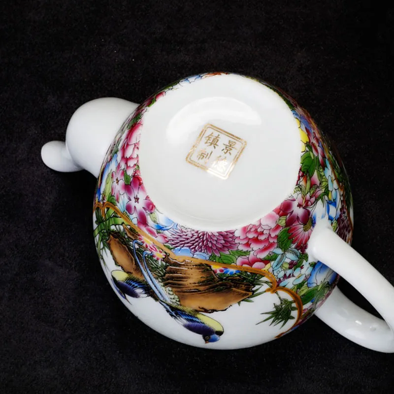 250ML Creative Hand Painted Flower Bird Pattern Teapot Office Vintage Drinkware Exquisite Tea Kettle Saucer Sent Friends Gifts
250ML Creative Hand Painted Flower Bird Pattern Teapot Office Vintage Drinkware Exquisite Tea Kettle Saucer Sent Friends Gifts