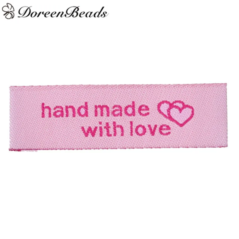DoreenBeads Terylene Woven Printed Labels DIY Scrapbooking Craft Rectangle Pink Heart Pattern " hand made with love " 50PCs
DoreenBeads Terylene Woven Printed Labels DIY Scrapbooking Craft Rectangle Pink Heart Pattern " hand made with love " 50PCs