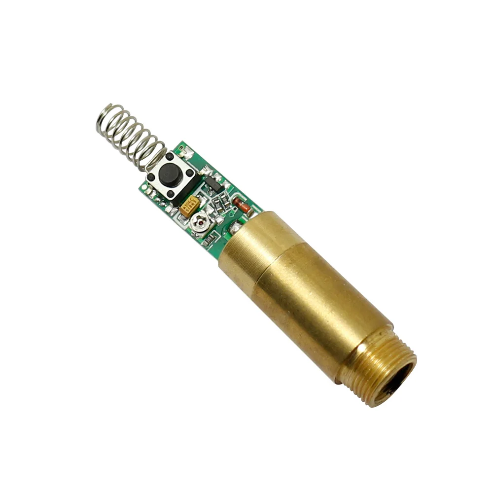 Промышленный/лабораторный 3VDC 532nm зеленый лазер 100 мВт диодный модуль DIY