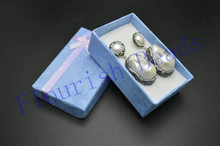 Drop shape Fresh Water Pearl Dangling Earrings Paved Black Crystal Beads Fashion Jewelry 2 pairs per lot
Drop shape Fresh Water Pearl Dangling Earrings Paved Black Crystal Beads Fashion Jewelry 2 pairs per lot