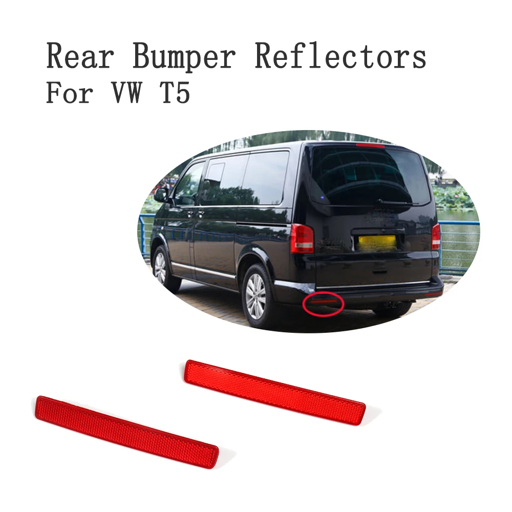 1Pair Red ABS Auto Rear Bumper Reflectors Trims Reflective Strips For Volkswagen VW Transporter T5 Car Accessories
1Pair Red ABS Auto Rear Bumper Reflectors Trims Reflective Strips For Volkswagen VW Transporter T5 Car Accessories