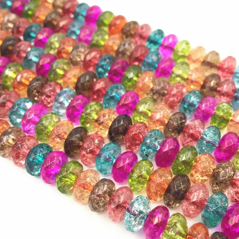 Multicolor Faux Tourmaline Loose Beads Crystal Faceted Stone Beads DIY Necklace Bracelet 5X8mm Abacus Jewelry Making 15inch A175
Multicolor Faux Tourmaline Loose Beads Crystal Faceted Stone Beads DIY Necklace Bracelet 5X8mm Abacus Jewelry Making 15inch A175