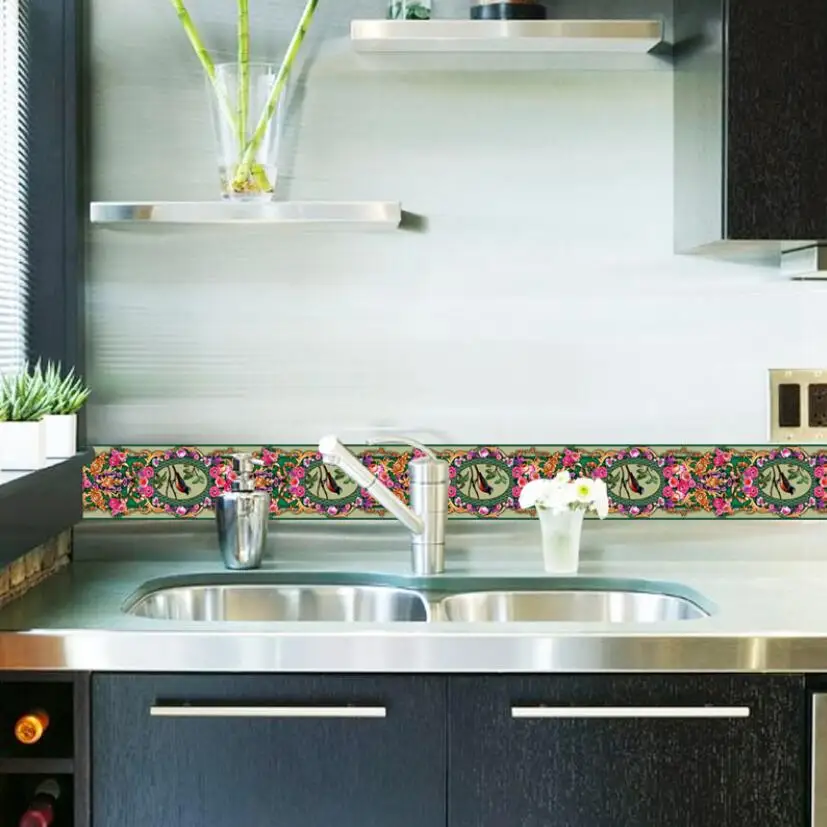 Classic Vintage Birds Flower Wallpaper Borders Sticker Waterproof Kitchen Bathroom Tile Decor Adhesive Wall Stickers Mural QT138
Classic Vintage Birds Flower Wallpaper Borders Sticker Waterproof Kitchen Bathroom Tile Decor Adhesive Wall Stickers Mural QT138