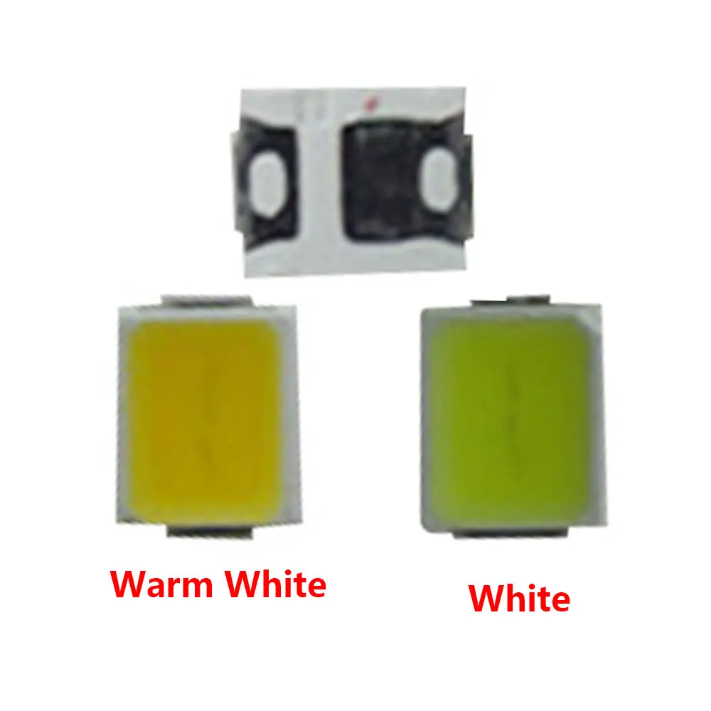 Новые 50 3000 шт теплый белый 2835 SMD SMT LED 21 23LM Светодиодные шарики ультра яркие 0 2 Вт