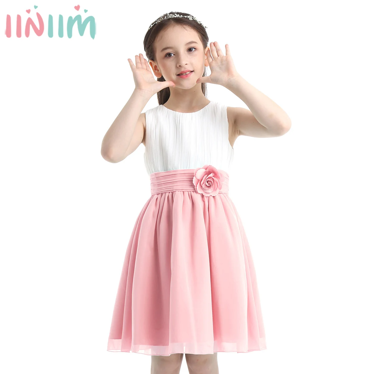 iiniim Children Teen Sleeveless Pleated Flower Kids Dresses for Girls Princess Dress Wedding Vestidos Birthday Parties Dress
iiniim Children Teen Sleeveless Pleated Flower Kids Dresses for Girls Princess Dress Wedding Vestidos Birthday Parties Dress