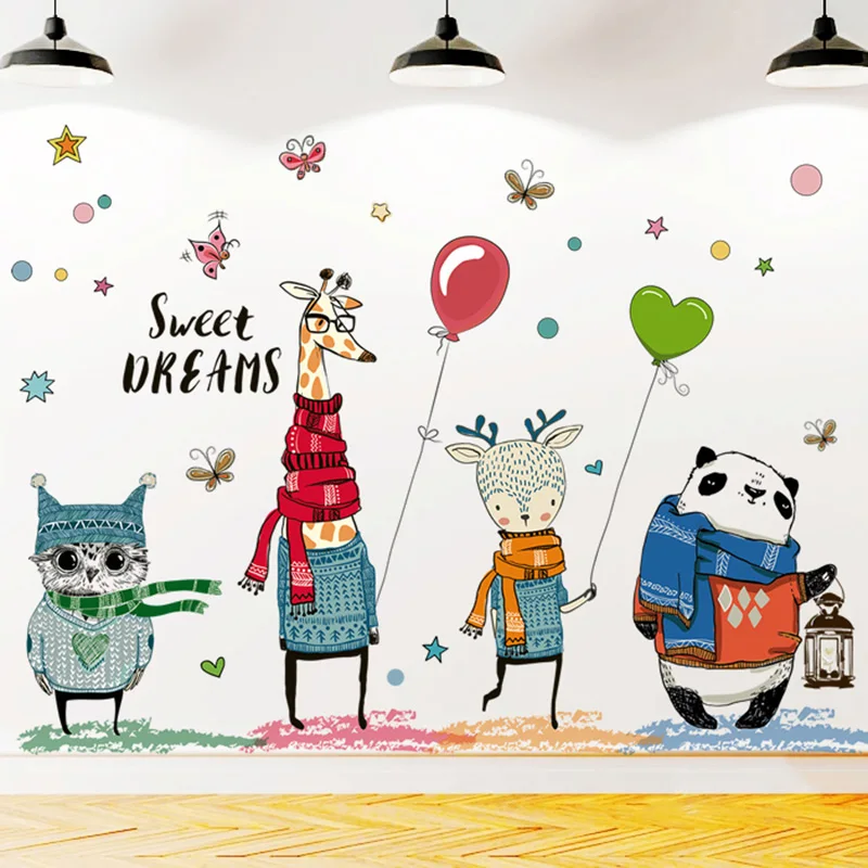 Sweet Dreams Cartoon Wall Stickers For Kids Rooms Balloon Animal Wall Decals Home Decoration From Baby Nursery Room Stickers
Sweet Dreams Cartoon Wall Stickers For Kids Rooms Balloon Animal Wall Decals Home Decoration From Baby Nursery Room Stickers