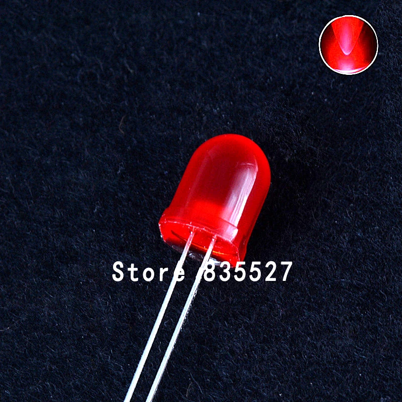250pcs/lot F10 Round 10mm Red in the color LED Super Bright Light Lamp beads Emitting Diode Diodes DIP For DIY lights head
250pcs/lot F10 Round 10mm Red in the color LED Super Bright Light Lamp beads Emitting Diode Diodes DIP For DIY lights head