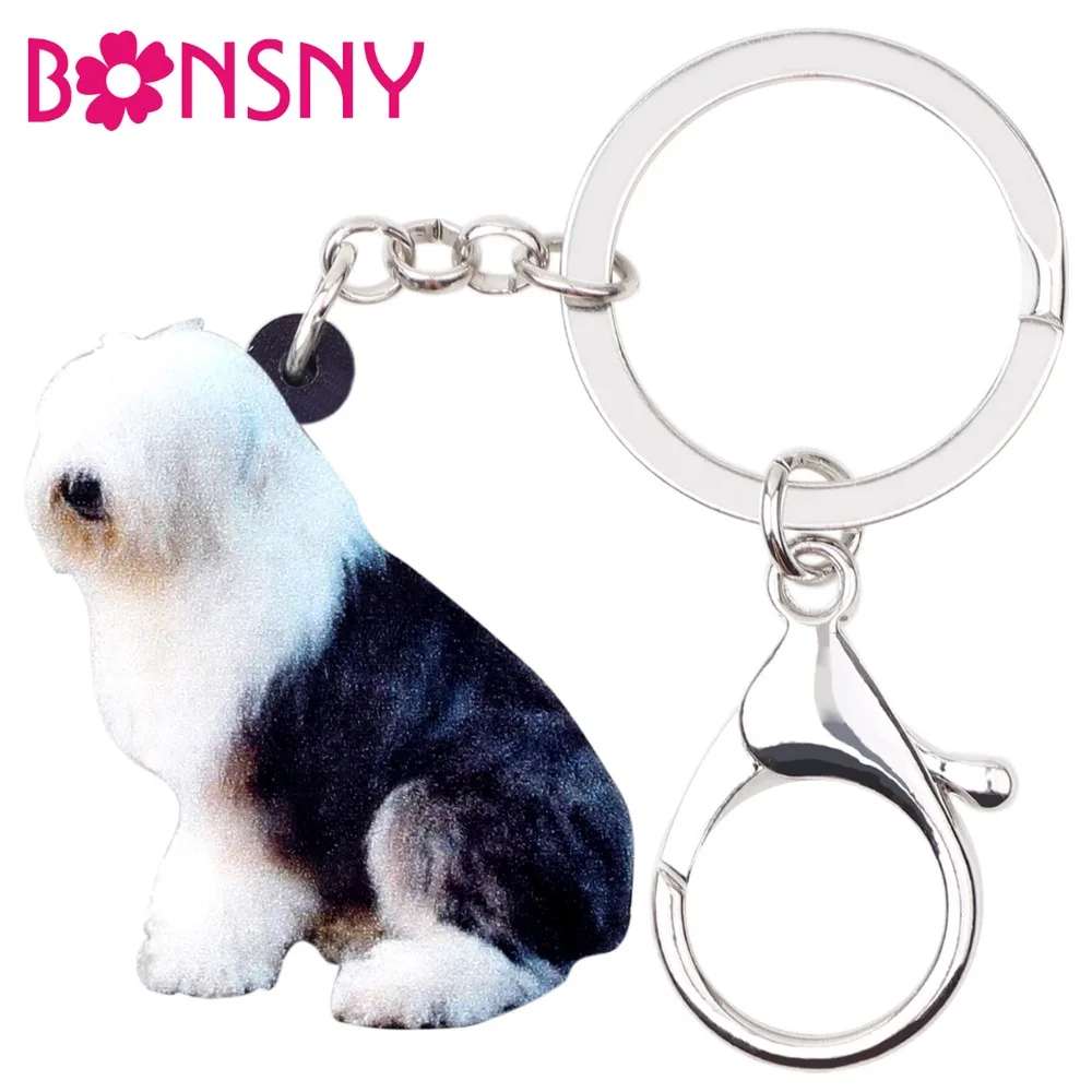 Bonsny Acrylic Unique Old English Sheepdog Dog Key Chains Keychain Rings Jewelry For Women Girl Handbag Pendant Purse Charms Pet
Bonsny Acrylic Unique Old English Sheepdog Dog Key Chains Keychain Rings Jewelry For Women Girl Handbag Pendant Purse Charms Pet