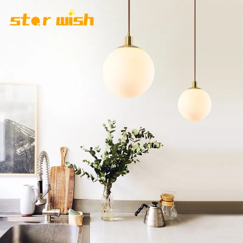 Звездное пожелание 15 см золотое стекло шар венгание свет для столовой кухни
