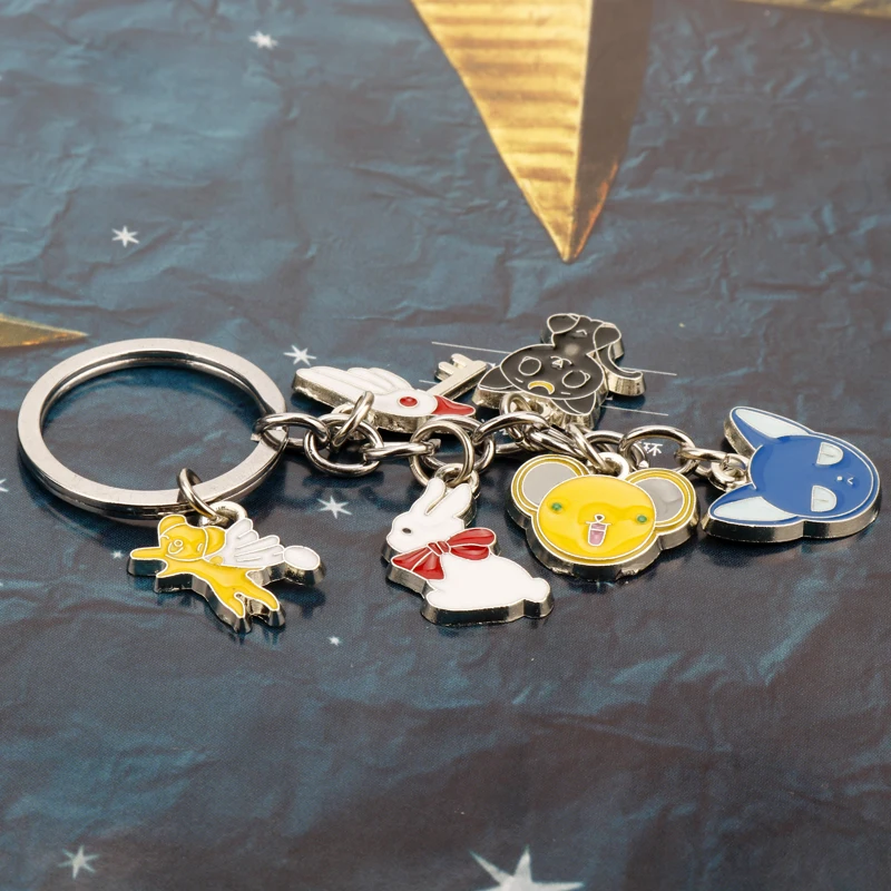 Japan Anime Card Captor SAKURA Key Chain Animal Pendant Alloy Keychain Accessories Pendant Key Ring Charms Keychains for Ladies
Japan Anime Card Captor SAKURA Key Chain Animal Pendant Alloy Keychain Accessories Pendant Key Ring Charms Keychains for Ladies