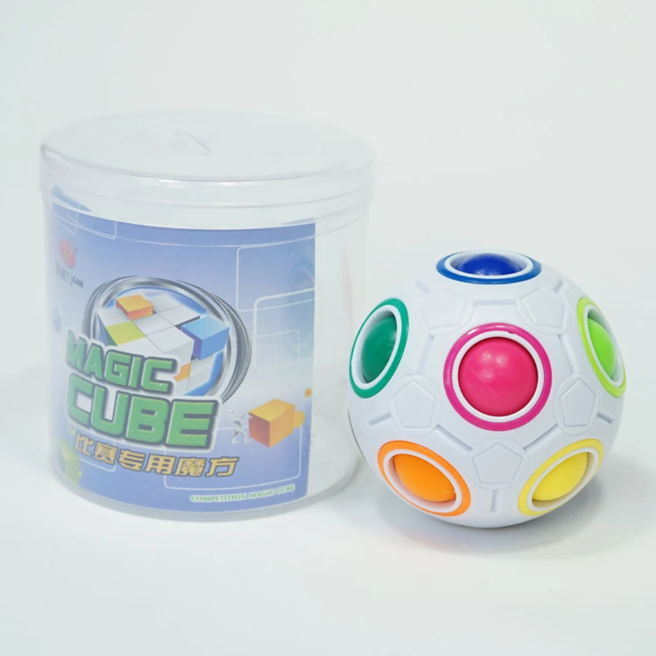 YJ Rainbow Spherical Magic ball Cube Toys Novelty Rainbow Ball Football Puzzle Cubes Learning Educational Toys For Children Kids
YJ Rainbow Spherical Magic ball Cube Toys Novelty Rainbow Ball Football Puzzle Cubes Learning Educational Toys For Children Kids