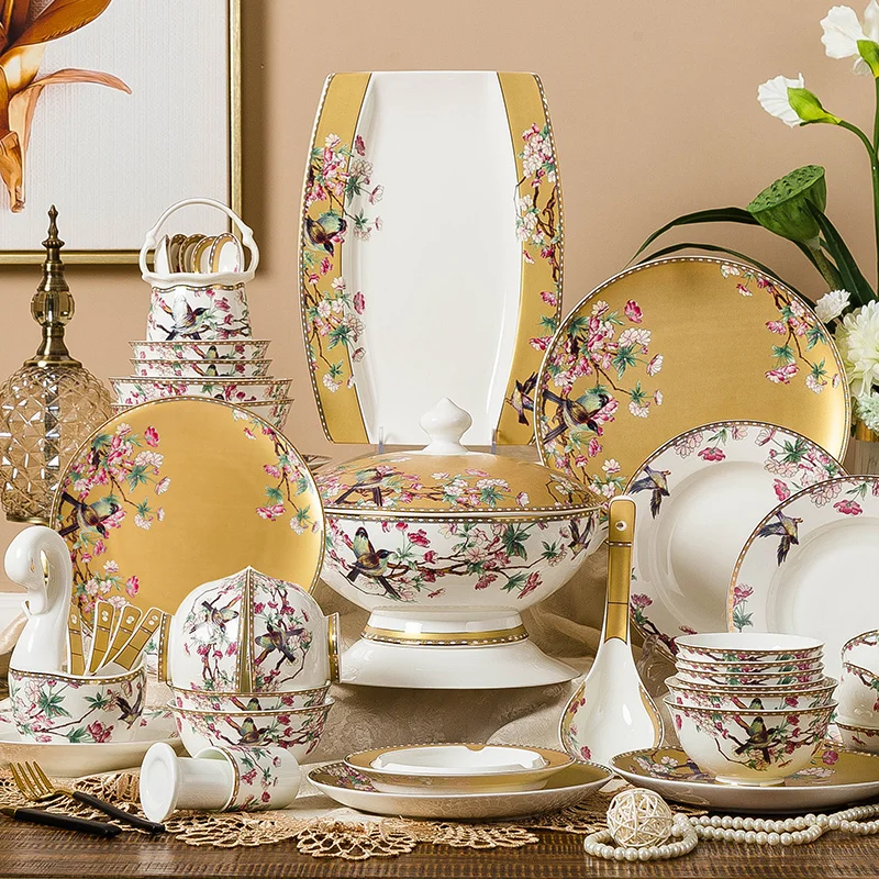 Dish set Dishware tableware Bone china tableware Jingdezhen Korean ceramics Nordic bowls enamel
Dish set Dishware tableware Bone china tableware Jingdezhen Korean ceramics Nordic bowls enamel