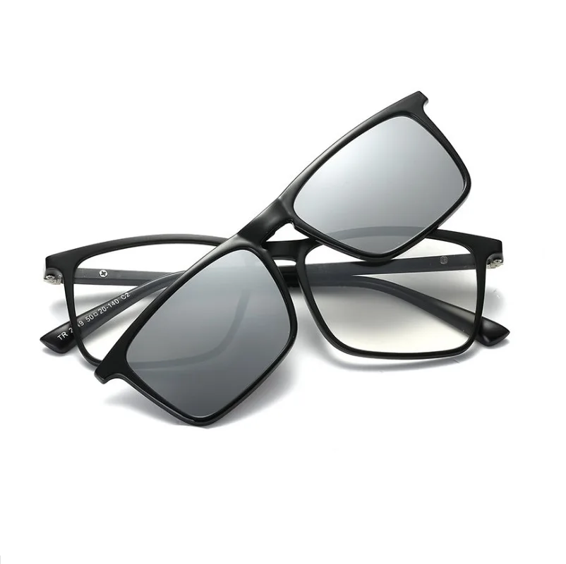 

Width-137 eyewear magnetic clip spring hinge men set sunglass eyeglasses frame with clip polarized goggle sunglasses frame women