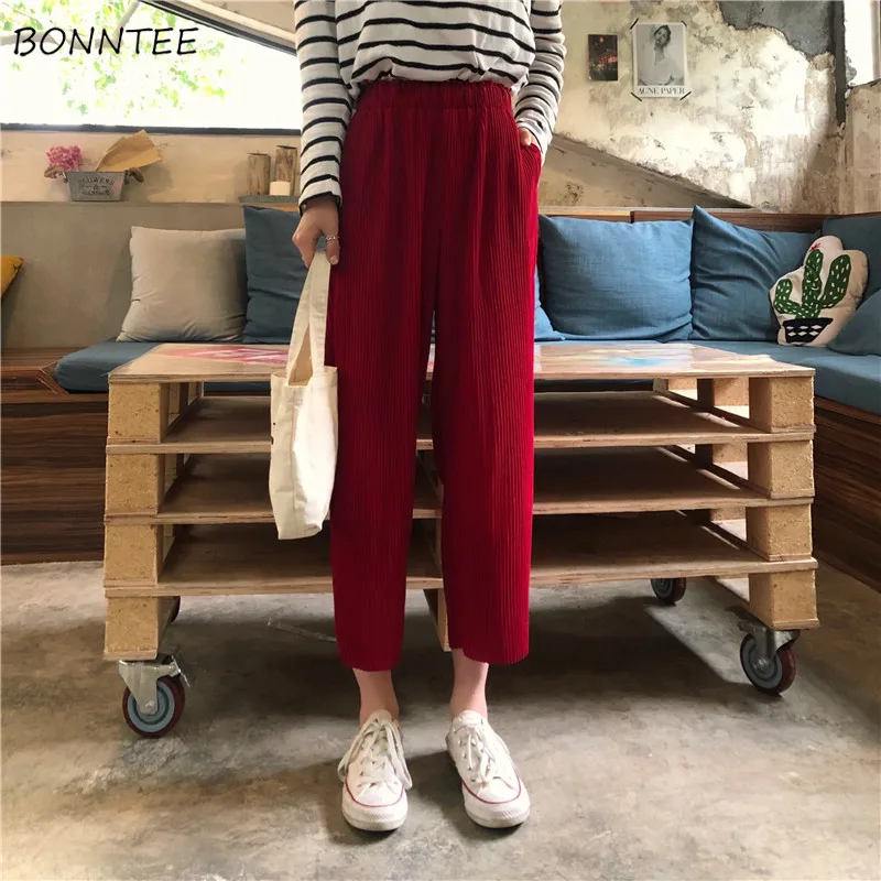 Pants Women 2020 New Trendy Comfortable Summer Korean Style Leisure Various Color Womens High Waist Loose Wide Leg Trousers
Pants Women 2020 New Trendy Comfortable Summer Korean Style Leisure Various Color Womens High Waist Loose Wide Leg Trousers