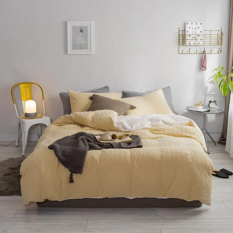 2018 Winter Farley Pure-Color Knitt Thick Warm Bedding Sets Duvet Cover Bed Sheet King Queen Size Pillowcases Bed Set 4pcs
2018 Winter Farley Pure-Color Knitt Thick Warm Bedding Sets Duvet Cover Bed Sheet King Queen Size Pillowcases Bed Set 4pcs