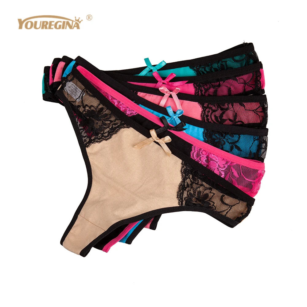 YOUREGINA Lace Transparent Underwear Culotte Femme Coton Women String Sexy Thongs Woman Panties Tanga Sexy Mujer Bragas 6pcs/lot
YOUREGINA Lace Transparent Underwear Culotte Femme Coton Women String Sexy Thongs Woman Panties Tanga Sexy Mujer Bragas 6pcs/lot