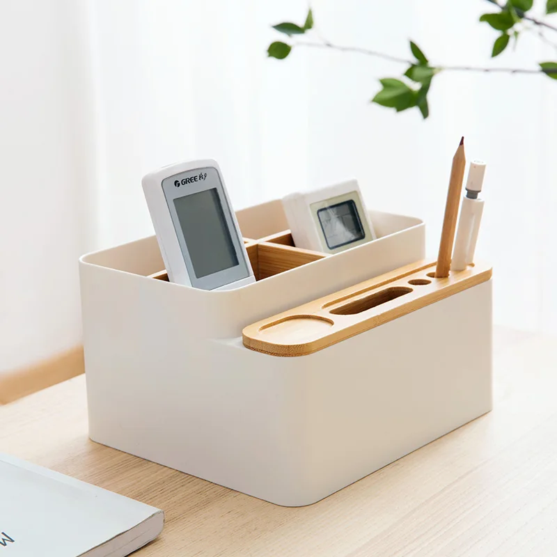 Bamboo Desktop Remote Control Plastic Storage Box Creative Irregular Shape Seat Type Sundries Office Desk Stationery Shelves
Bamboo Desktop Remote Control Plastic Storage Box Creative Irregular Shape Seat Type Sundries Office Desk Stationery Shelves