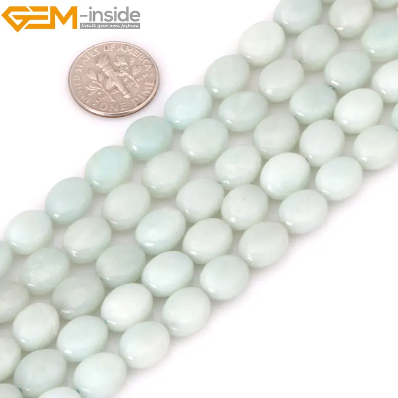 Gem-inside Natural Oval Smooth Amazonite Beads For Jewelry Making 8X10mm 15inches DIY Jewellery For Women Children Gift
Gem-inside Natural Oval Smooth Amazonite Beads For Jewelry Making 8X10mm 15inches DIY Jewellery For Women Children Gift